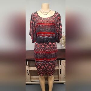 NWT Loop 18 Plus Sz Junior 21/23 Belted Dress